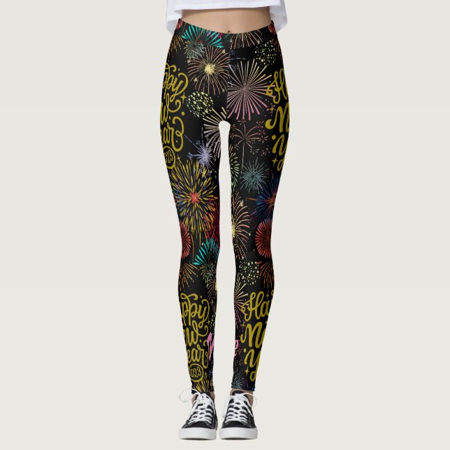 Legging Feliz ano novo 2023 Thunder_Cove (Frente)