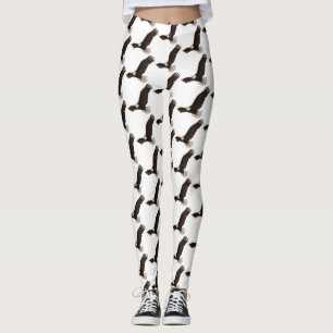 Legging Feliz desenho animado de águia-calva voadora