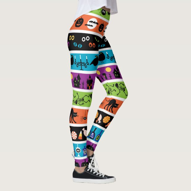 Legging Feliz Design de Halloween (Direita)