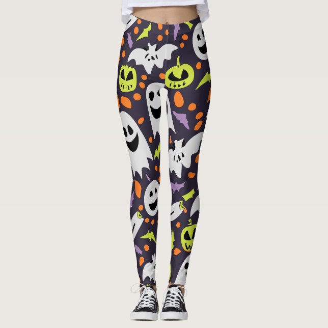 Legging Feliz Dia das Bruxas Tudo Bonito (Frente)