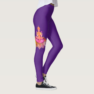 Legging Feliz Diwali - Deepalavi Deusa Lakshmi 4