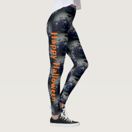 Legging Feliz Halloween Pumpkin Jack O Lanterna