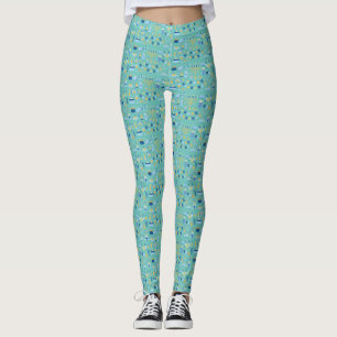 Legging Feliz Hanukkah (Azul)