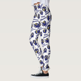 Legging Feliz Hanukkah Girando Dreidel