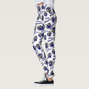 Legging Feliz Hanukkah Girando Dreidel