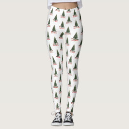 Legging Feliz Natal. Árvore (design 1) com presentes