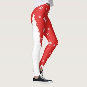Legging Feliz Natal Flocos de Neve de inverno
