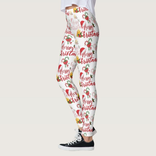 Legging Feliz Natal - Script de Caligrafia (Esquerda)