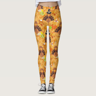 Legging feliz peru de ação de graças