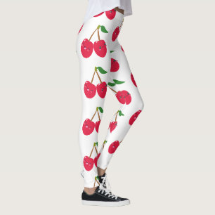 Legging Feliz Sorriso Kawaii Fruta Cereja