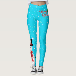 Legging Felizes Feriados Felizes, Snowman, comecem a sua c