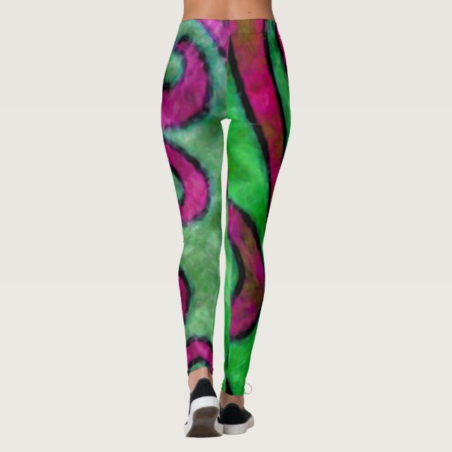Legging Felizes pássaros - Pernas (Verso)