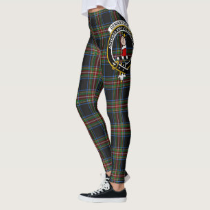 Legging Feminina Clan Denniston Crista Tartã Scots