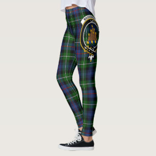 Legging Feminina Xadrez Clan MacKenzie Crest Scots