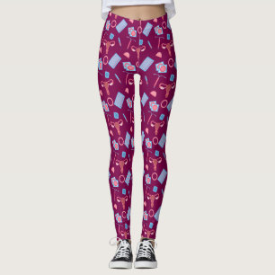 Legging Feminista de Padrão de Contracepção