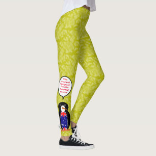 Legging Feriado da Bandeira Australiana Sra. Pinguim Falan