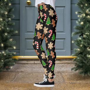 Legging Feriado da novidade dos biscoitos do Natal