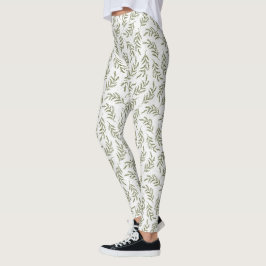 Legging Feriado Festivo de Padrão de Imprensa