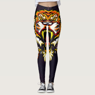 Legging Ferocioso Tigre em Raiva