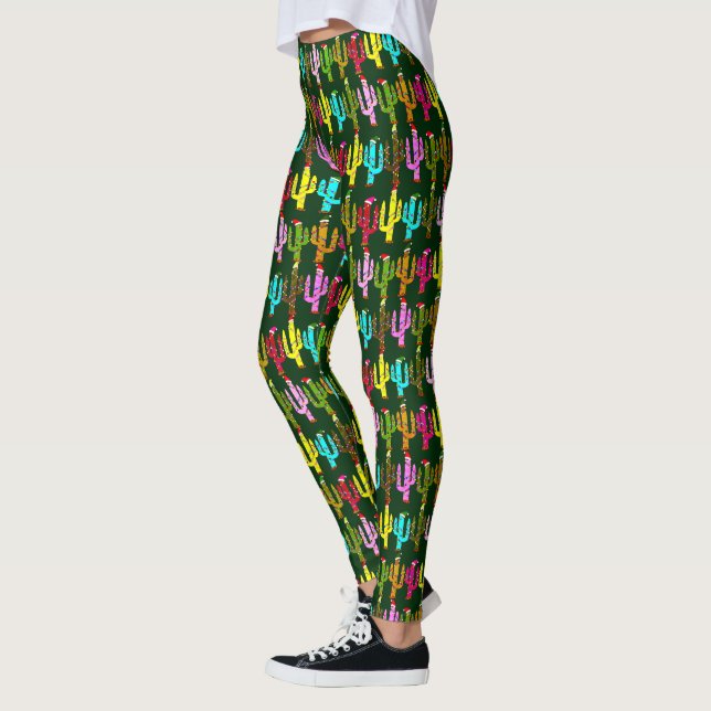 Legging Fértil Cacto de Natal Decorado  (Esquerda)
