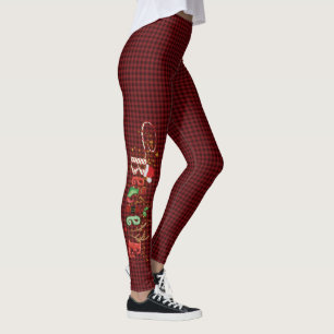 Legging FESNatal ACREDITA Xadrez Negra Vermelha