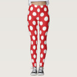 Legging Festa de aniversário Red & White Bolinhas<br><div class="desc">Pernas</div>