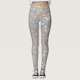 Legging Festa de Brilho Branco