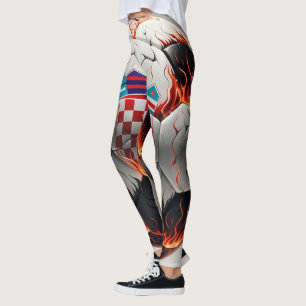 Legging Festa de Futebol Croata Fiery