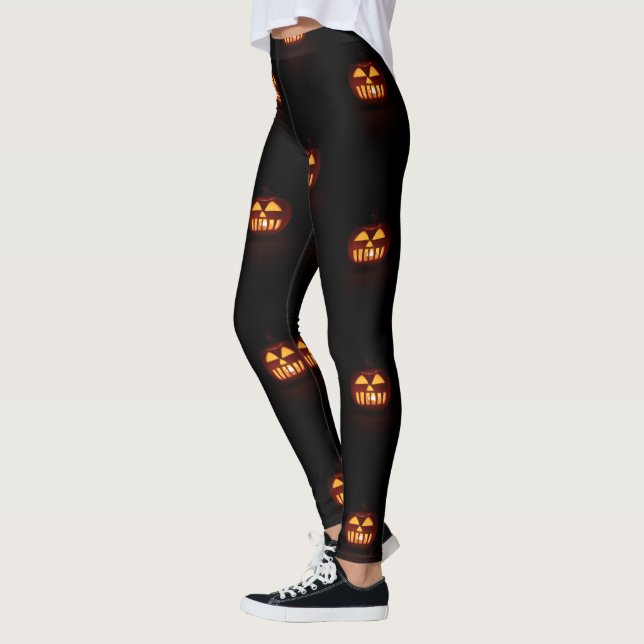 Legging Festa de Halloween Spooky Assustadora Pumpkins Eng (Esquerda)