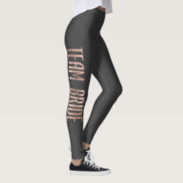 Legging Festa de solteira Dourada de Rosa da Equipe Chic F