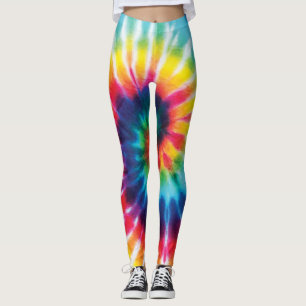 Legging Festa do Costume do Rainbow Tie Dye