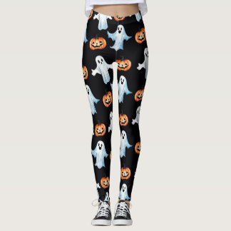 Legging Festa Fantasma Em Preto