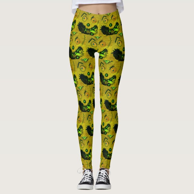Legging Festival Halloween Pumpkin Jack O'Lantern Samhain2 (Frente)