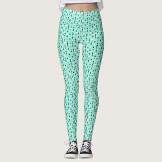 Legging Festive pattern with string beads and jewelry star
