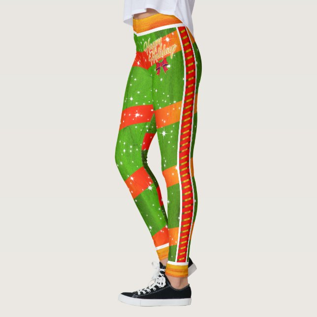 Legging Festivo ARMAZENADO PARA VOCÊ EM FÉRIAS (Esquerda)