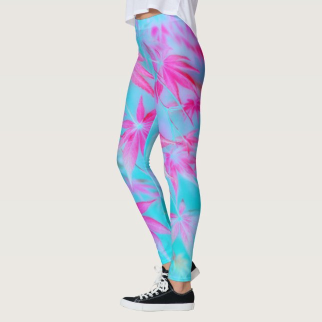 Legging feuille rose  (Esquerda)