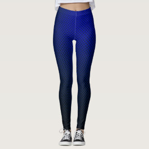 Legging Fibra de carbono azul preta padronizada
