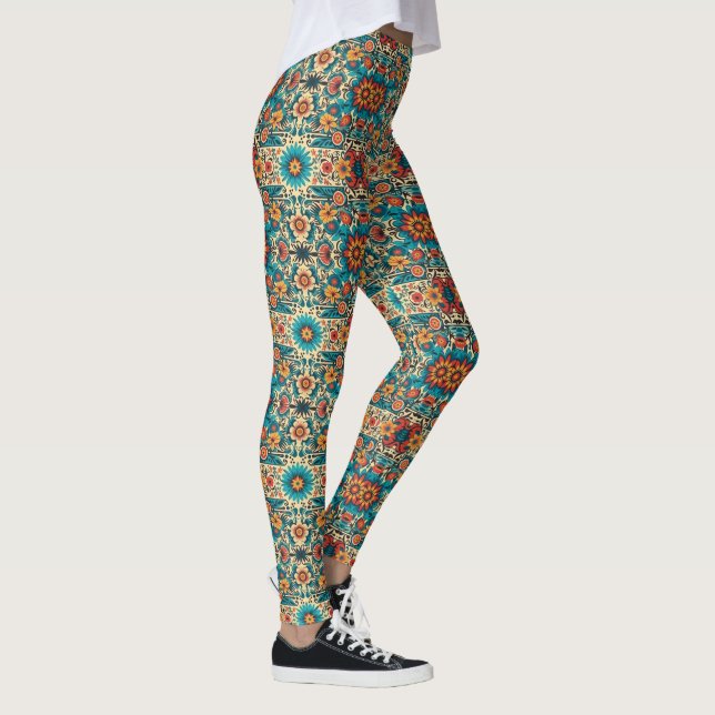 Legging Fiesta Blooms, personalizável (Direita)