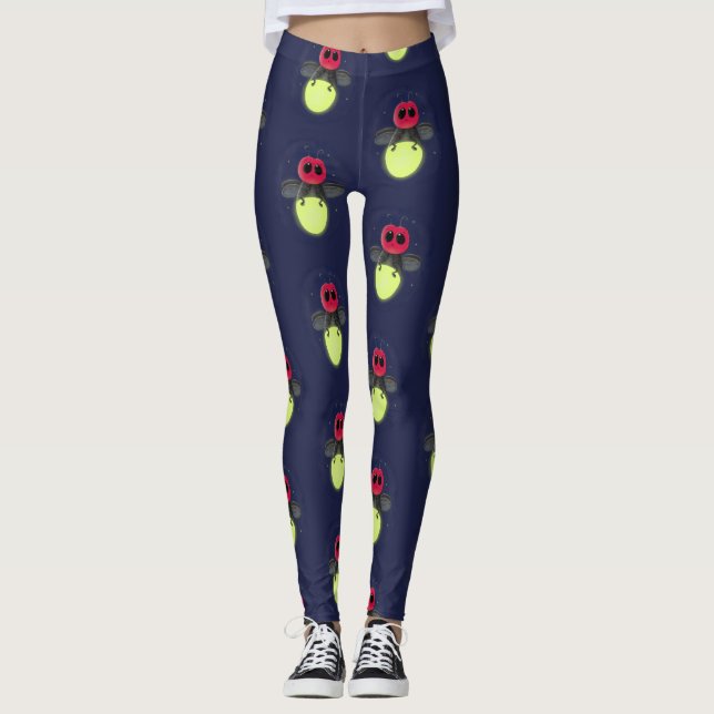 Legging Figura de desenho animado com inseto de raio (Frente)