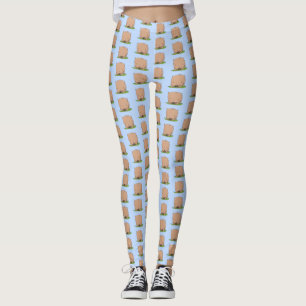 Legging Figura de desenho animado de um bebê fofo