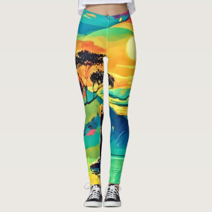 Legging Figura solitária no Sunset
