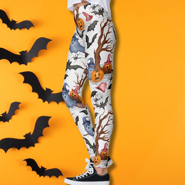 Legging Figurino Feliz de Halloween (Criador carregado)