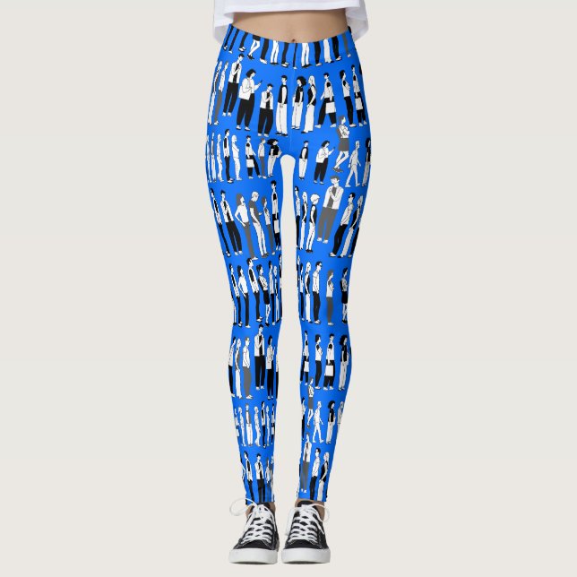 Legging Fila, mais fila B Azul BG (Frente)