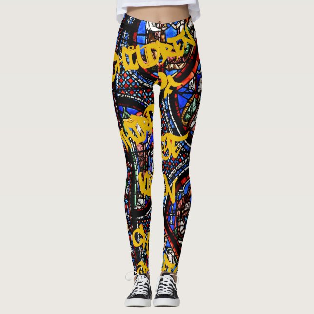 Legging Filhos de Terceira Visão Ocular - Vidro manchado c (Frente)