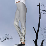Legging Filtros de silhueta pretos Céu de Cinza<br><div class="desc">Silhuetas pretas de ramos de árvores chegando do fundo dessas pernas do céu de cinza lhes deram um apelo gótico. Esta é a fotografia original da natureza por JLW_PHOTOGRAPHY.</div>