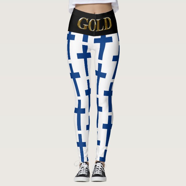 LEGGING FINLÂNDIA DOURADA (Frente)