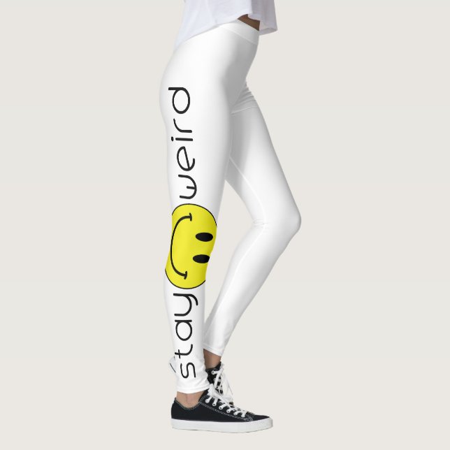 Legging Fique estranho com o rosto sorridente (Direita)