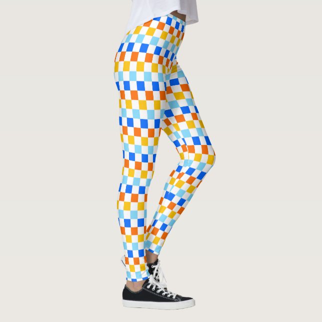Legging Fire and ice checkerboard pattern (Direita)