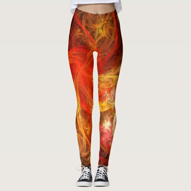 Legging Firestorm Abstrato-Art (Frente)
