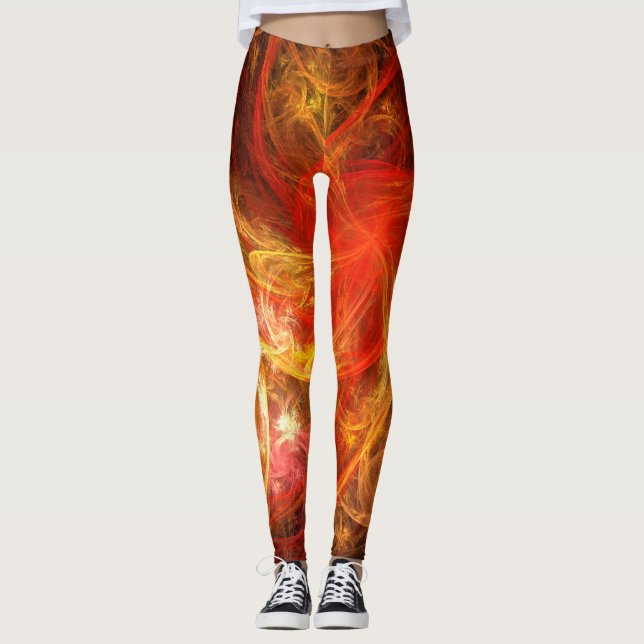 Legging Firestorm Nova Abstrato Art (Frente)